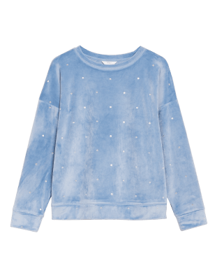 

BODY Top informal de velvetón Flexifit™ de toposWomens - Grey Blue, Grey Blue