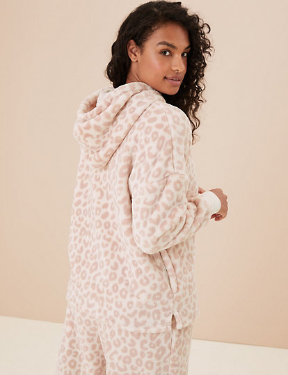 Fleece Animal Print Pyjama Top