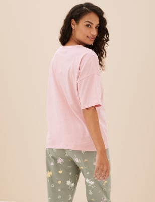 Pink discount pyjama top