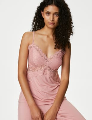 

Womens Body by M&S Body Soft™ Lace Detail Cami Top - Antique Rose, Antique Rose