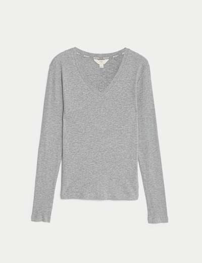 Cool Comfort™ Ribbed Pyjama Top