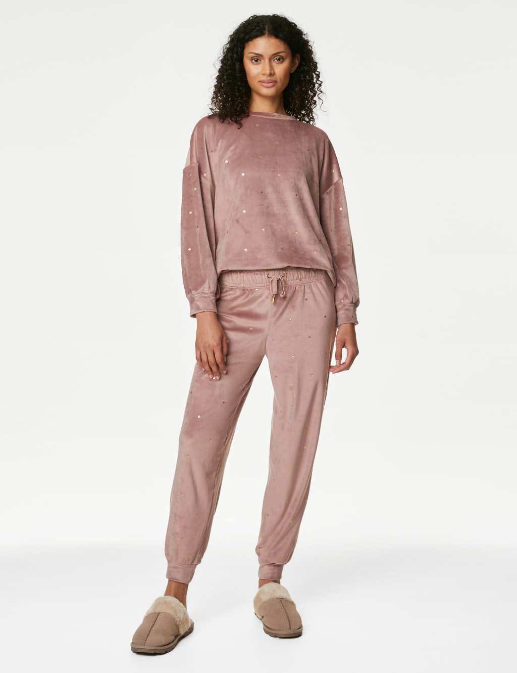 Flexifit™ Velour Foil Spot Lounge Sweatshirt image 3