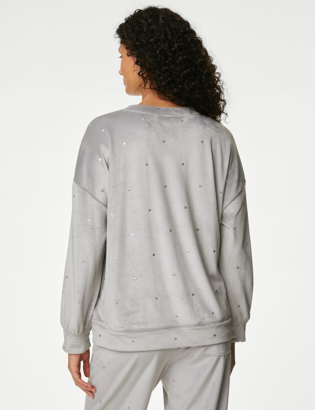 Flexifit™ Velour Foil Spot Lounge Sweatshirt image 5