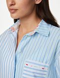 Cool Comfort™ Pure Cotton Striped Pyjama Top