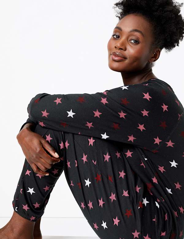 Star Print Lounge Set
