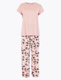 Pure Cotton Butterfly Print Pyjama Set