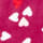 Fleece Heart Print Pyjama Set, MAGENTA MIX, swatch