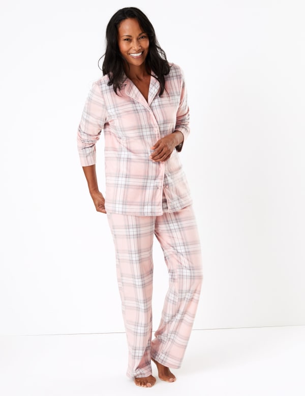 Fleece Checked Pyjama Set