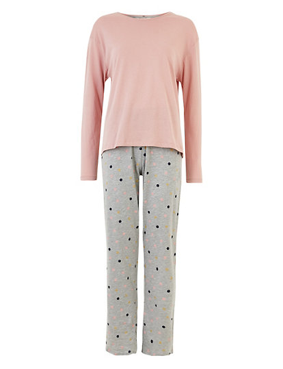 Cotton Polka Dot Pyjama Set