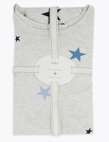 Cotton Rich Star Print Pyjama Set