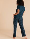 Cotton 'Star Gazer' Slogan Pyjama Set