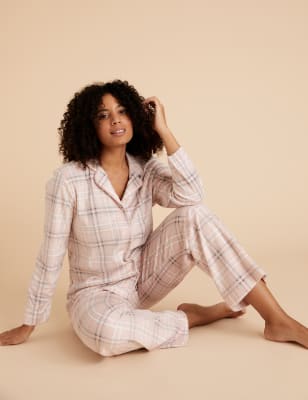 Fleece Check Pyjama Set