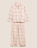 Fleece Check Pyjama Set