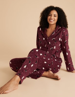 M and s pyjama set online womens