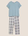 Pure Cotton Time To Dream Slogan Pyjama Set