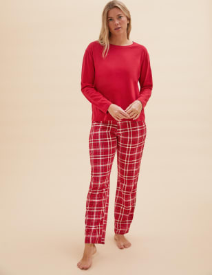 M and discount s tartan pyjamas