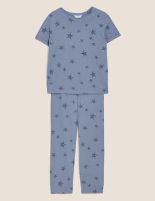 Cotton Rich Star Print Pyjama Set | M&S Collection | M&S