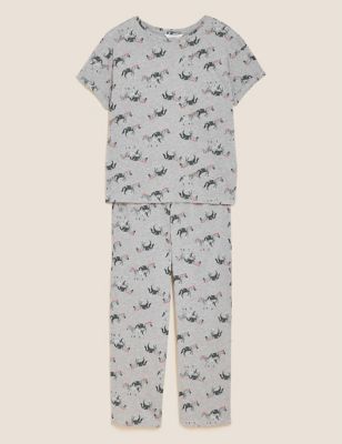 Dalset vrouw fluiten Cotton Rich Zebra Print Pyjama Set | GmarShops DK