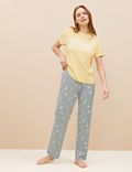 Cotton Rich Daisy Print Pyjama Set