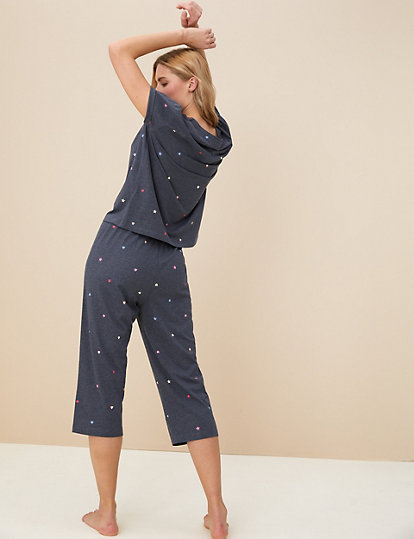 Cotton Rich Printed Pyjama Set