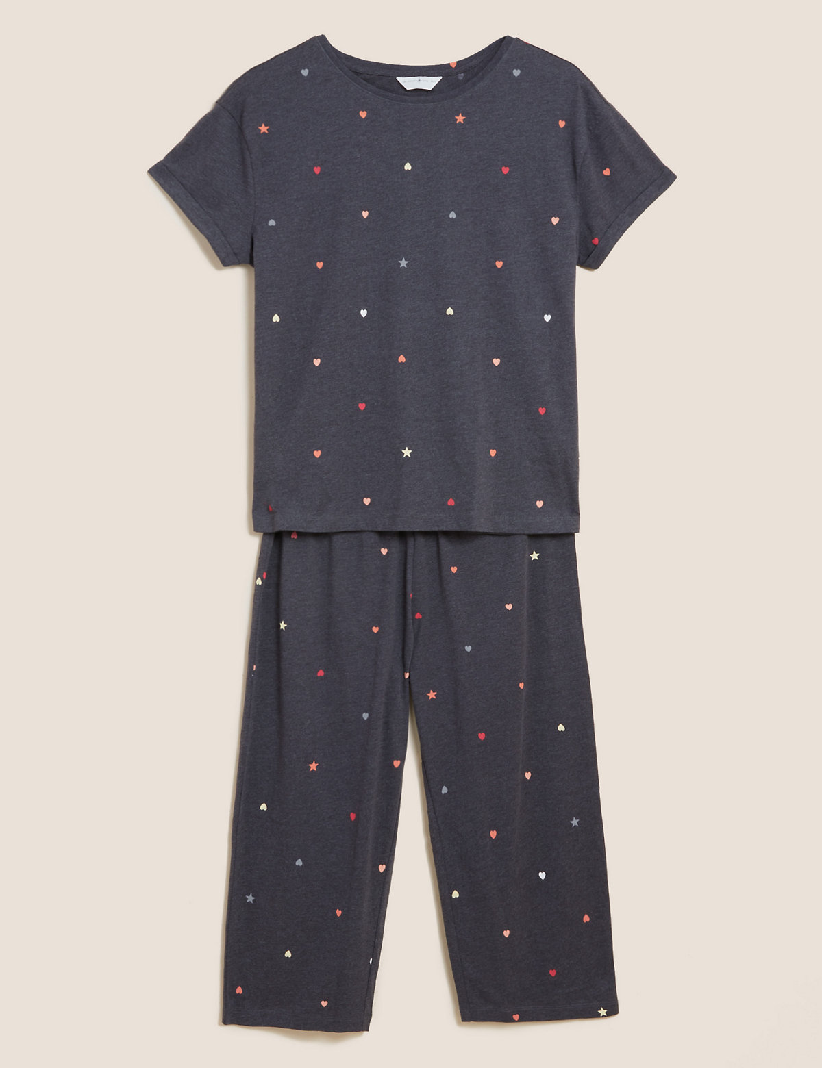 Cotton Rich Printed Pyjama Set
