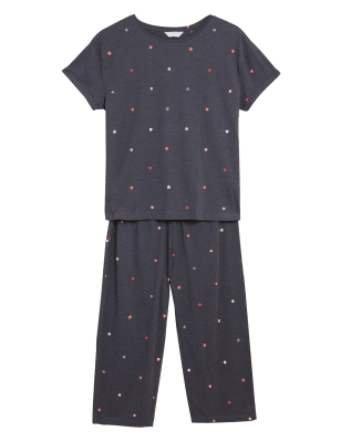 

M&S Collection Pijama de algodón estampadoWomens - Charcoal Mix, Charcoal Mix