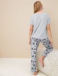 Cotton Rich Butterfly Print Pyjama Set