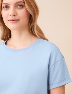 

M&S Collection Pijama corto 100% algodónWomens - Blue Mix, Blue Mix