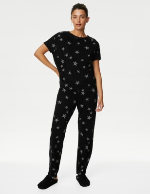 Pure Cotton Star Print Pyjama Set | M&S CA