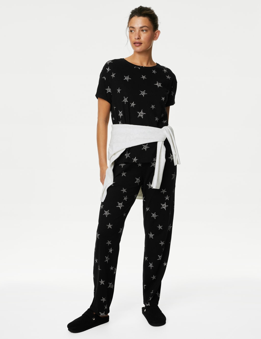 Pure Cotton Star Print Pyjama Set image 3
