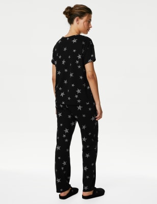 Pure Cotton Star Print Pyjama Set