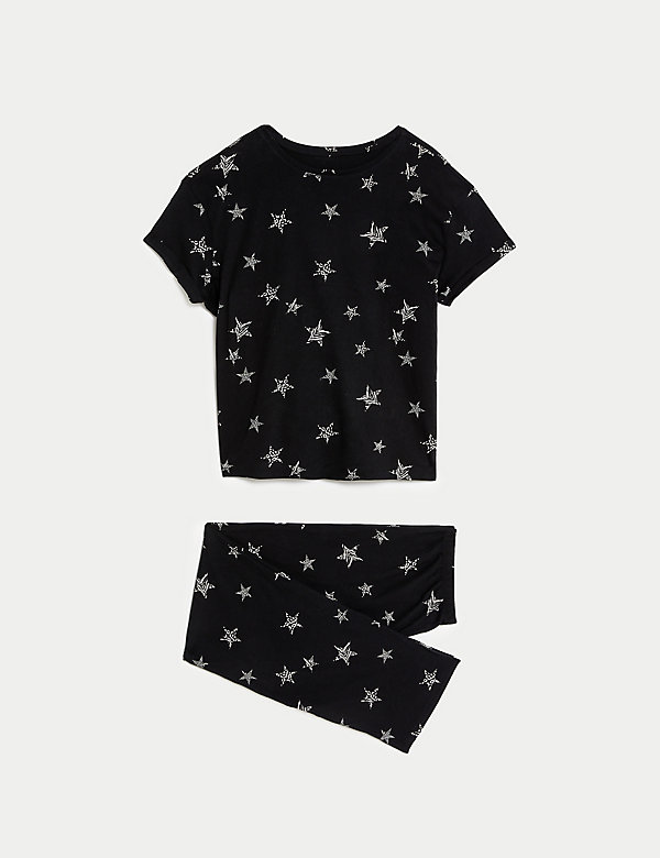 Pure Cotton Star Print Pyjama Set - US