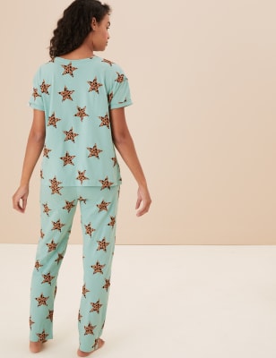 Star print pyjamas new arrivals