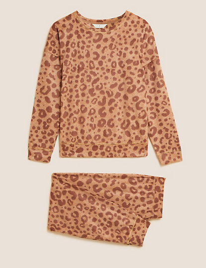 Fleece Animal Print Pyjama Set