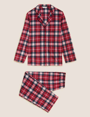 Fleece Checked Pyjama Set