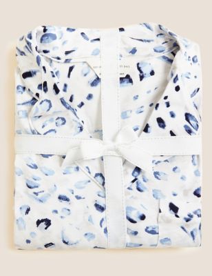 

Womens M&S Collection Cotton Modal Cool Comfort™ Revere Pyjama - Blue Mix, Blue Mix