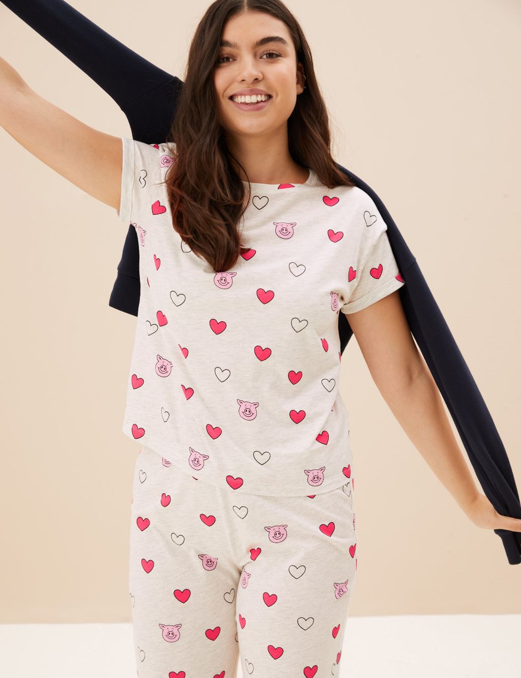 Cotton Rich Percy Pig™ Pyjama Set image 1