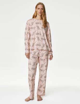 Pure Cotton Tiger Print Pyjama Set