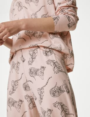 Pure Cotton Tiger Print Pyjama Set