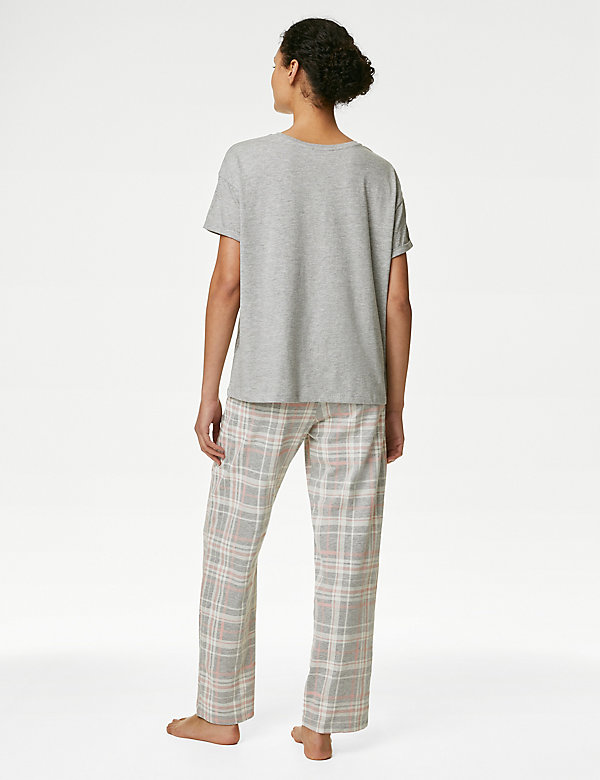 Cotton Rich Checked Pyjama Set - US