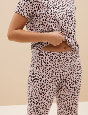 Pure Cotton Leopard Print Pyjama Set