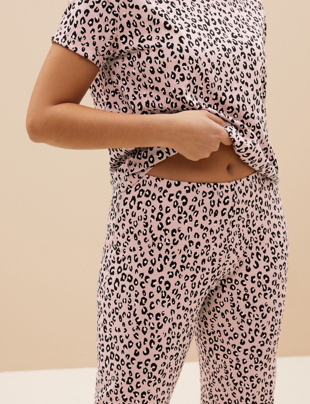 Pure Cotton Leopard Print Pyjama Set image 2