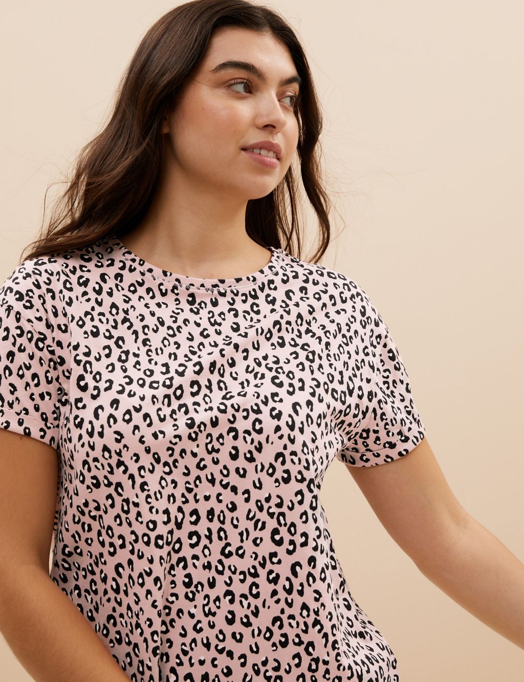 Pure Cotton Leopard Print Pyjama Set image 3