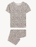 Pure Cotton Leopard Print Pyjama Set