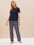 Pure Cotton Checked Pyjama Set