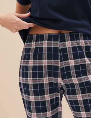 Pure Cotton Checked Pyjama Set - IL