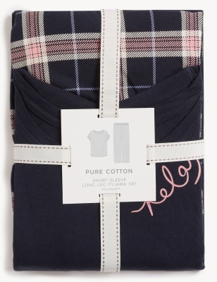 Pure Cotton Checked Pyjama Set - IL