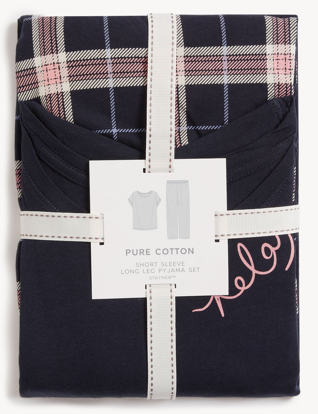 Pure Cotton Checked Pyjama Set image 6