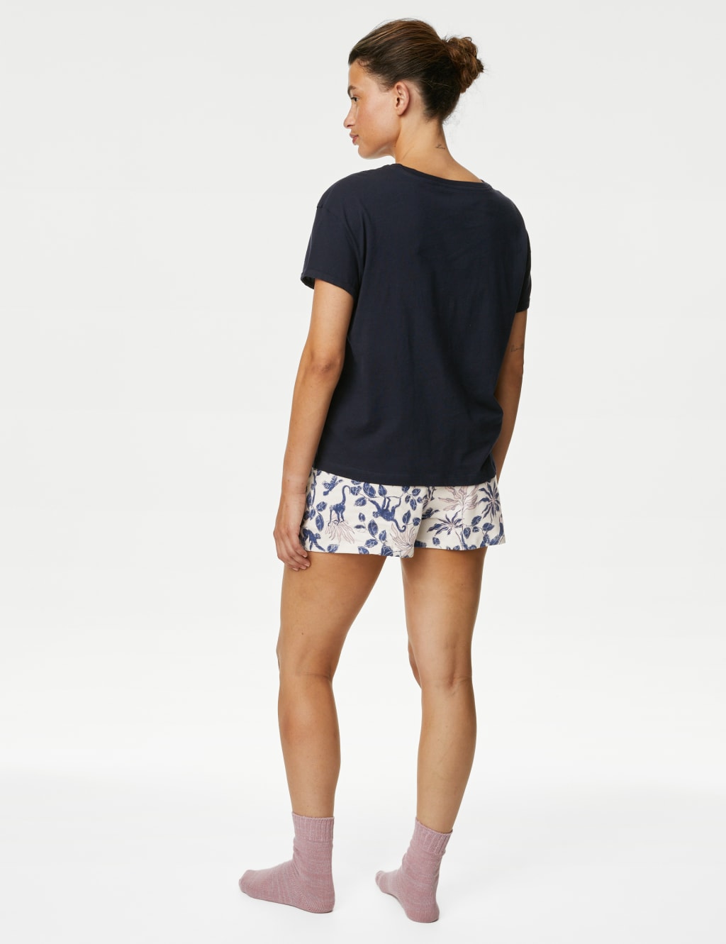 Pure Cotton Floral Shortie Pyjama Set image 4