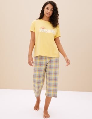 M&s discount cropped pyjamas